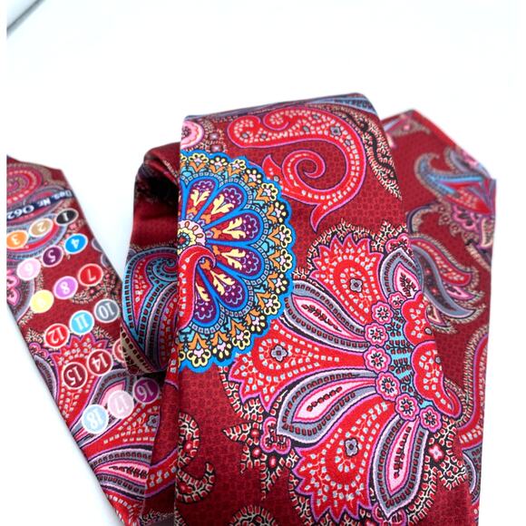 DANIEL CREMIEUX Paisley Montero Tie 100%‎ SILK Hand Made in Italy - Picture 4 of 4